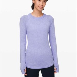 Lululemon Sit In Lotus Sweater Heathered Lavender Dusk